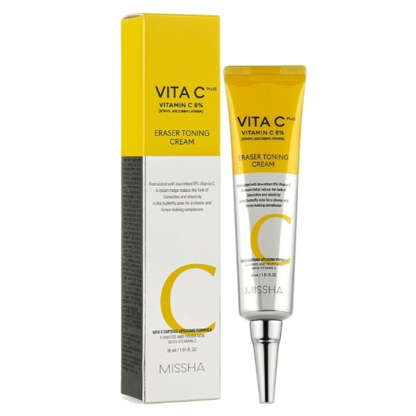 Фото - Крем для обличчя Missha Vita C Plus Eraser Toning 30 мл (8809747923564)