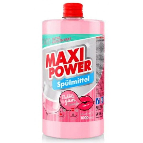 Фото - Засіб для ручного миття посуду Maxi Power Бабл Гам запаска 1 л (4823098411970)