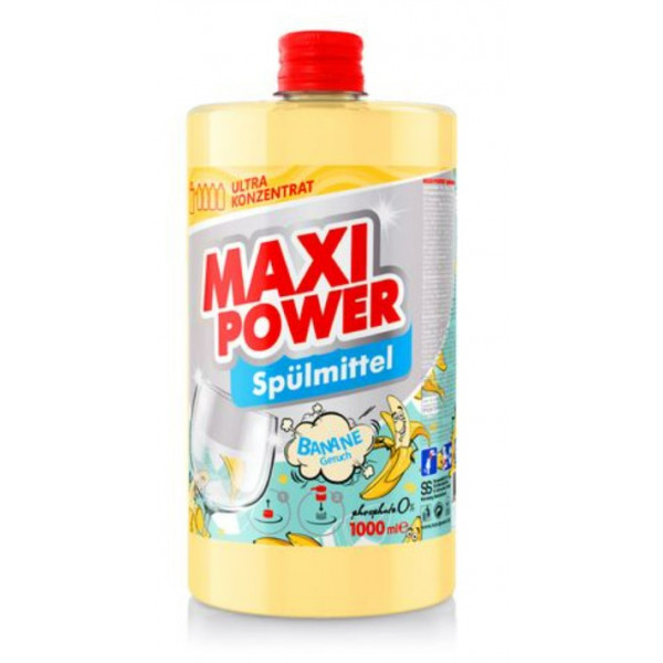 Фото - Средство для ручного мытья посуды Maxi Power Банан запаска 1 л (4823098411987)