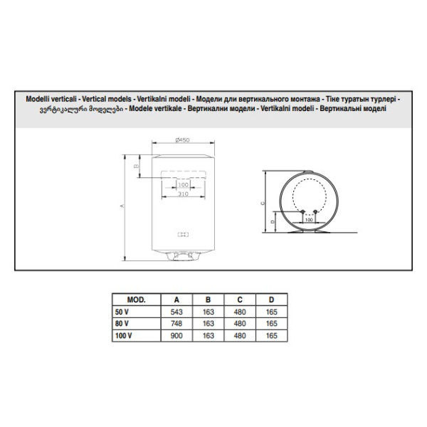 Фото - Водонагреватель Ariston BLU1 R 100 V 1,8K PL EU