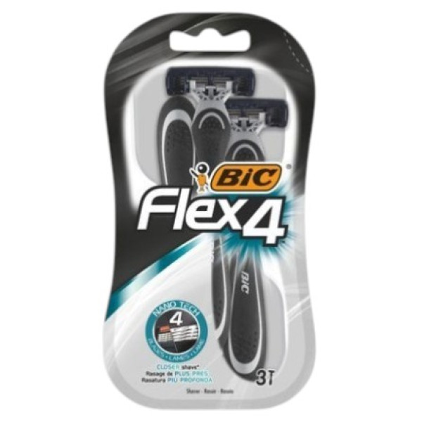 Фото - Станок мужской одноразовый BIC Flex 4 (3086123220928)