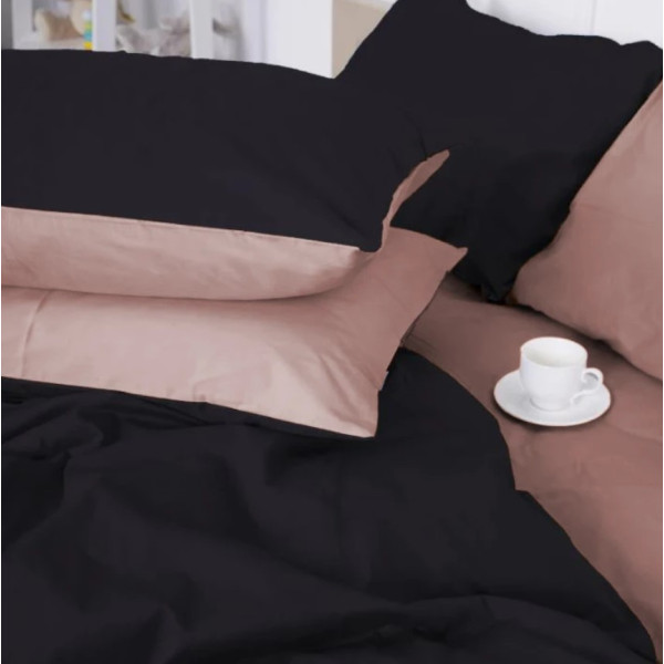 Фото - Наволочка MirSon Сатин 0165+0055 Dark Coffee 70х70 (2200001217805)