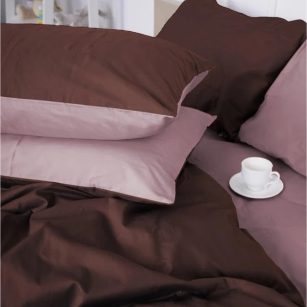 Фото - Наволочка MirSon Сатин 0165+0211 Cappuccino 70х70 (2200001217812)