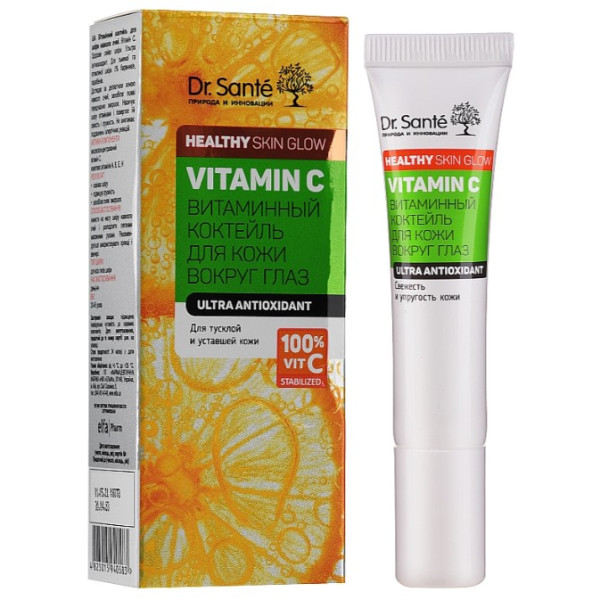 Фото - Крем для шкіри навколо очей Dr. Sante Vitamin C вітамінний коктейль 15 мл (4823015940583)