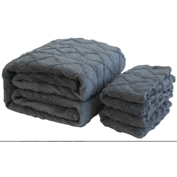 Фото - Набор покрывало + наволочки двуспальный SOHO 200х220 + 50х70 см 2 шт. Romance Gray (Set carpet+ pillow Gray)