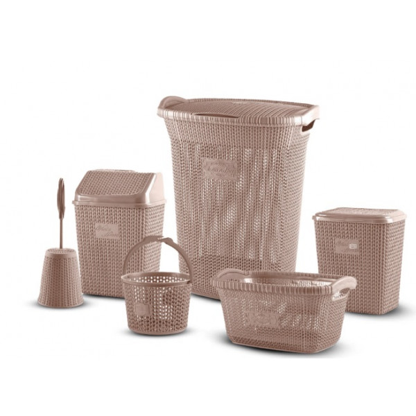 Фото - Корзина для белья VIOLET HOUSE 1007 Виолетта Cappuchino 45 л