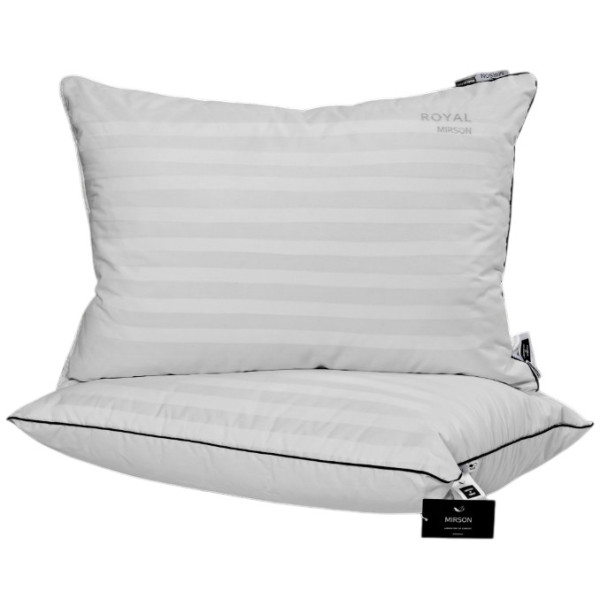 Фото - Подушка стандартна MirSon 1279 Royal Pearl Hand Made з евкаліптом Середня 40х60 см (2200001519510)