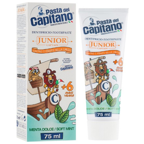 Фото - Зубна паста Pasta Del Capitano Junior Soft Mint 6+ 75 мл (PTPJSM75)