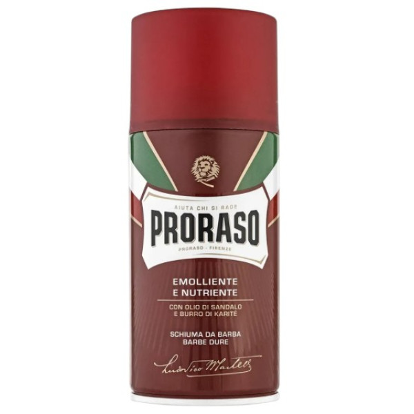 Фото - Піна для гоління Proraso Shaving Foam Sandalwood & Shea Butter 300 мл (8004395001897)