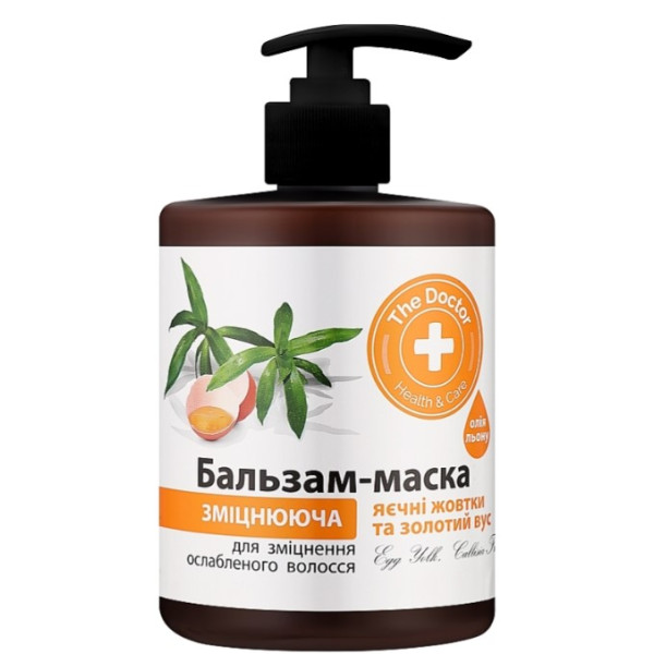 Фото - Маска для волосся The Doctor Health&Care яєчні жовтки/золотий вус 500 мл (4823015929878)