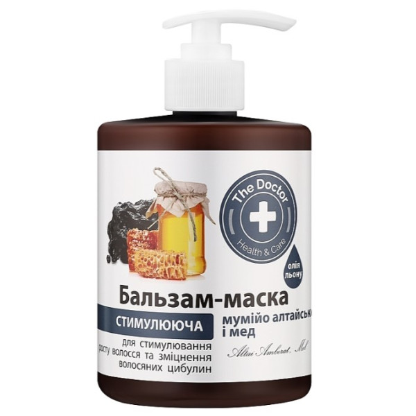 Фото - Маска для волосся The Doctor Health&Care мумійо алтайське/мед 500 мл (4823015929885)