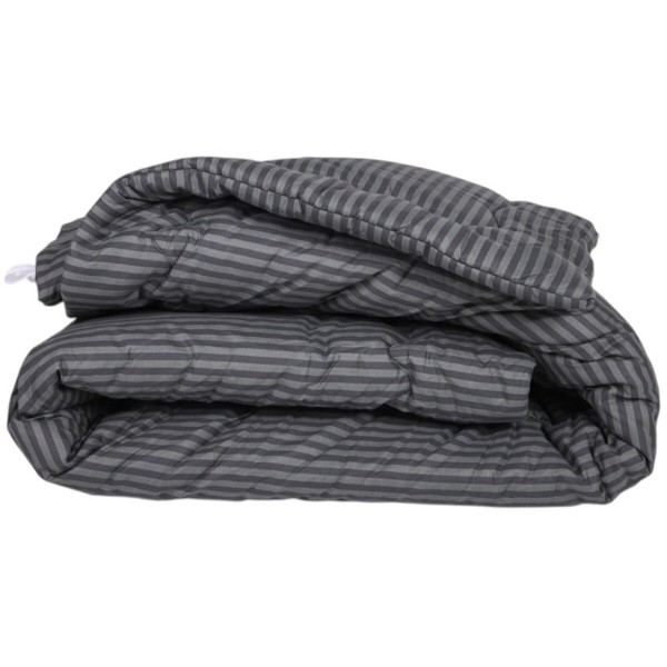Фото - Одеяло летнее полуторное MirSon антиаллергенное №151 Сolor Fun Line 17-0611 Stripe Black Tencel 140х205 нав. 2 шт. (2200010854169)