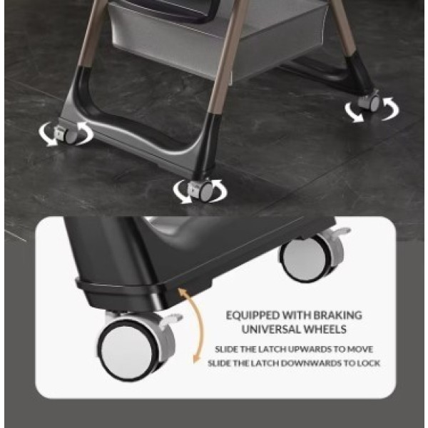 Фото - Стільчик для годування трансформер Kidilo 8155 Pink