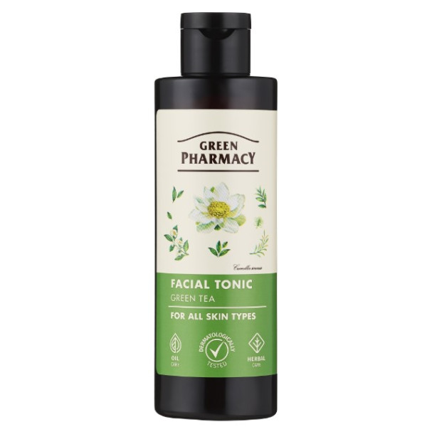 Фото - Тонік для обличчя Green Pharmacy зелений чай 200 мл (4823015929663) Фото - Тонік для обличчя Green Pharmacy зелений чай 200 мл (4823015929663)