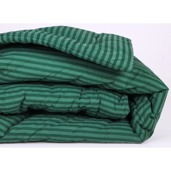 Фото - Ковдра дитяча зима MirSon антиалергенна №120 Сolor Fun Line 17-0612 Stripe Emerald Eco-Softt 110х140 + нав. 2 шт. (2200010850987)