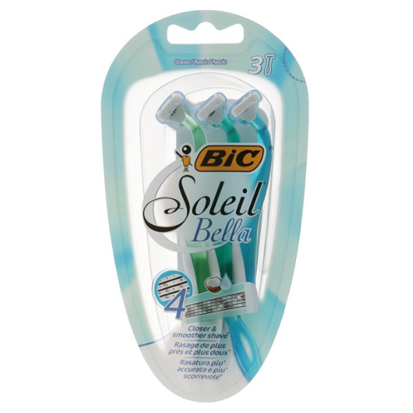 Фото - Станок жіночий одноразовий BIC Soleil Bella 3 шт. (3086123220386)