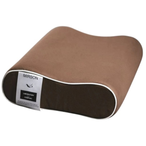Фото - Подушка ортопедична MirSon №6099 Delicate satin Cacao 49х32х10.5 (2200003262537)