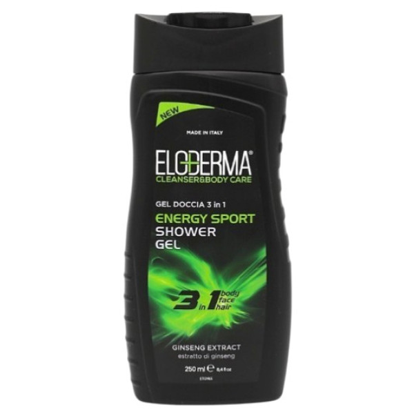 Фото - Гель для душа Eloderma 3в1 Energy Sport 250 мл (ESGES250)