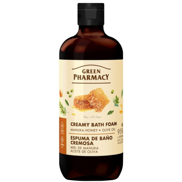 Фото - Піна для ванни Green Pharmacy Мед манука та оливкова олія 500 мл (4823015945700)
