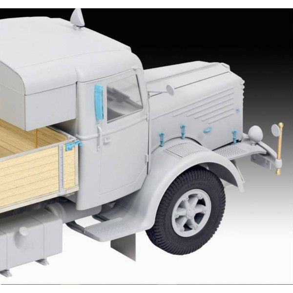Фото - Набір для моделювання техніки Revell Вантажна машина Büssing 8000 S13 з причепом рівень 5 1:24 (RVL-07580)