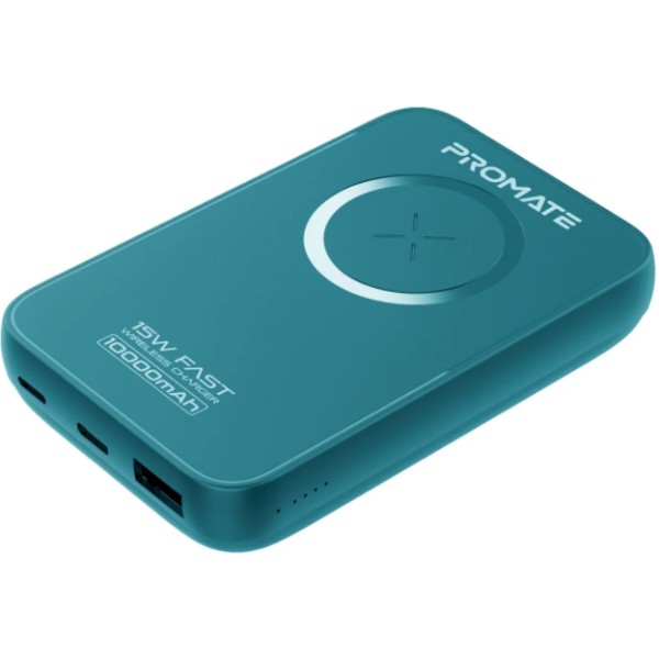 Фото - Батарея мобільна Promate powermag-10+ 10000mAh Blue