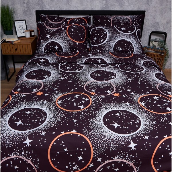 Фото - Комплект постельного белья Moon&Star Бязь Gold Люкс Cosmic Vibes 200х220 нав. 4х70х70 (MS-820006204)