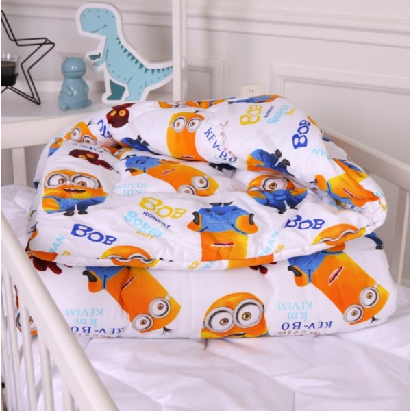 Фото - Одеяло детское зима MirSon антиаллергенное Kids Time 20-0036 Minions 110х140 см EcoSilk (2200009663925)