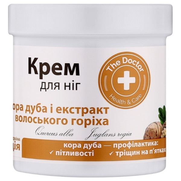 Фото - Крем для ніг The Doctor Health&Care 250 мл кора дуба/екстракт волоського горіха (4823015924484)