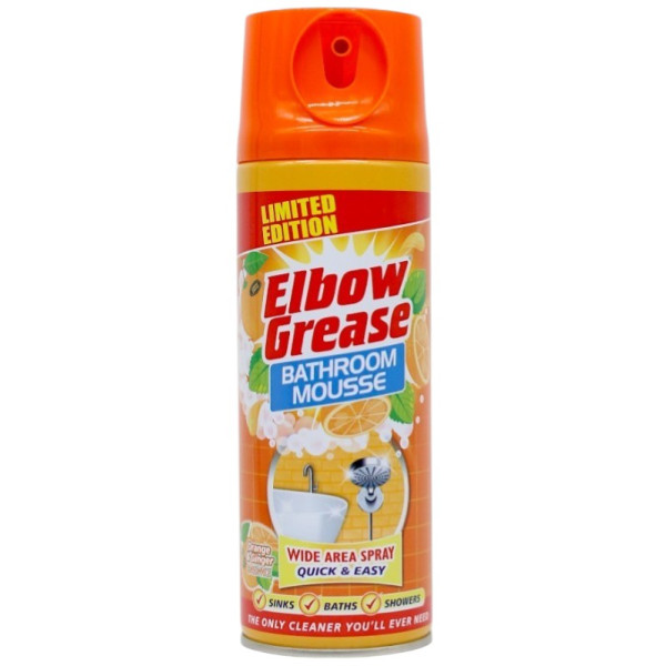 Фото - Засіб для миття у ванній кімнаті Elbow Grease від вапняного нальоту Апельсин та Імбир 400 мл (EGMFORGI400)