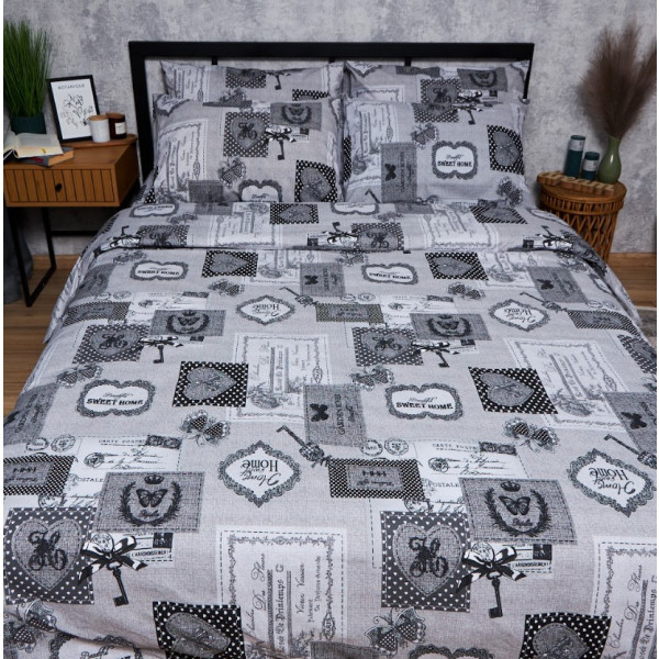 Фото - Комплект постільної білизни Moon&Star Бязь Gold Люкс «Vintage Keys» 143х210х2 нав. 2х50х70 (MS-820007306)