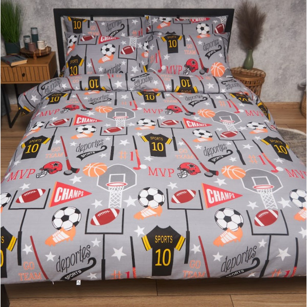 Фото - Комплект постільної білизни Moon&Star Бязь Gold Люкс Champion’s Rest 160х220х2 нав. 2х50х70 (MS-820008921)