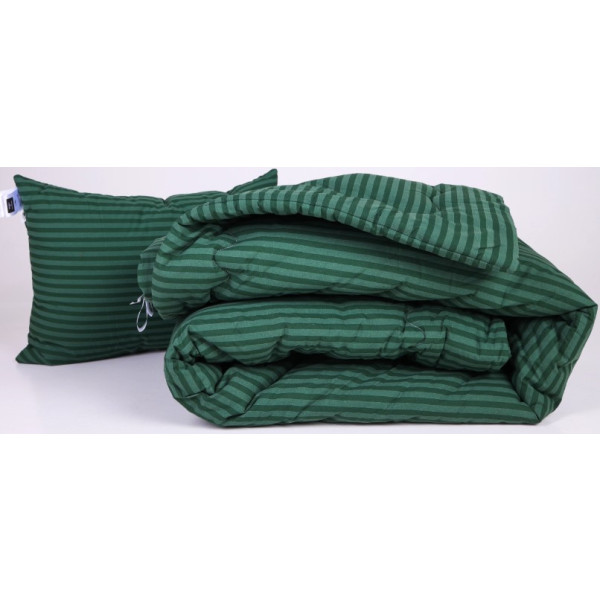 Фото - Ковдра дитяча демісезонна MirSon №131 Сolor Fun Line 17-0612 Stripe Emerald Bamboo 110х140 см +нав 2 шт. (2200010856903)