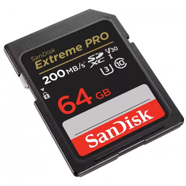 Фото - Карта пам'яті SanDisk SD 64GB C10 UHS-I U3 Extreme Pro V30 (SDSDXXU-064G-GN4IN)