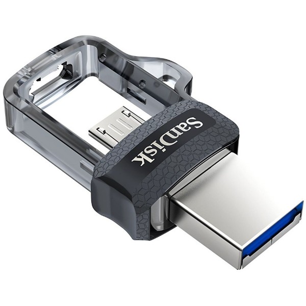 Фото - Флеш USB SanDisk Ultra Dual Drive 64GB USB 3.0 OTG Black (SDDD3-064G-G46)
