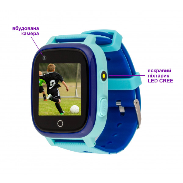 Фото - Детские часы AmiGo GO005 4G WIFI Thermometer Blue