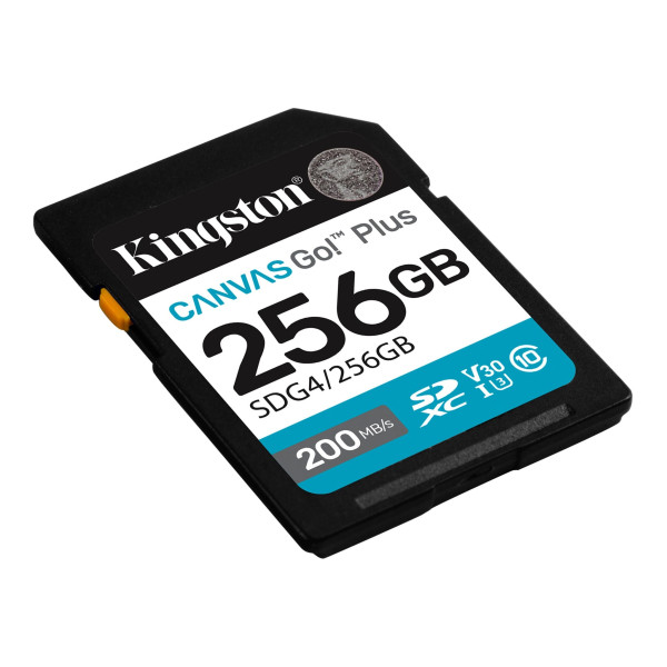 Фото - Уцінка - Карта пам'яті Kingston SDXC 256GB Canvas Go! Plus G4 Class 10 UHS-I U3 V30 (SDG4/256GB)