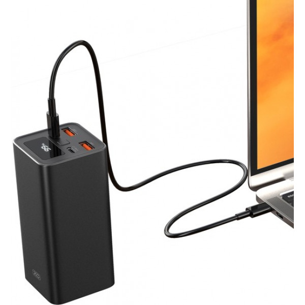 Фото - Батарея мобільна XO 20000 mAh PD65W Black (PB97_Black)