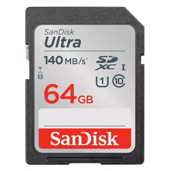 Фото - Карта пам'яті SanDisk SD 64GB C10 UHS-I R140MB/s Ultra (SDSDUNB-064G-GN6IN)