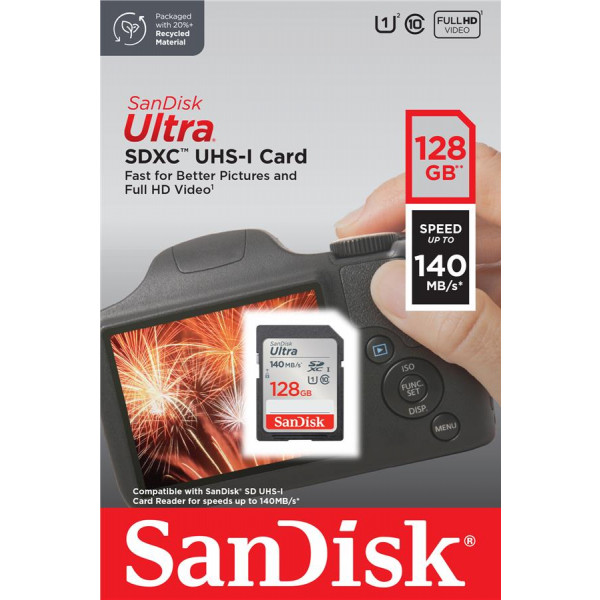 Фото - Карта пам'яті SanDisk SD 128GB C10 UHS-I Ultra (SDSDUNB-128G-GN6IN)
