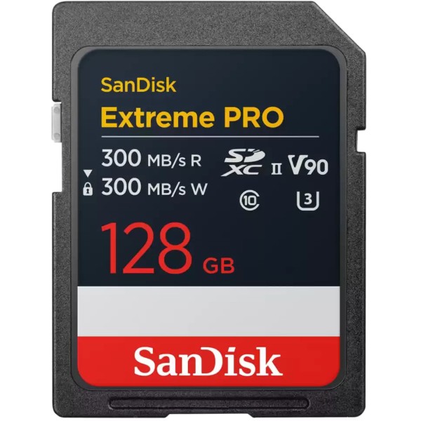 Фото - Карта памяти SanDisk SD 128GB C10 UHS-II U3 R300/W300MB/s Extreme Pro V90 (SDSDXDM-128G-GN4IN)