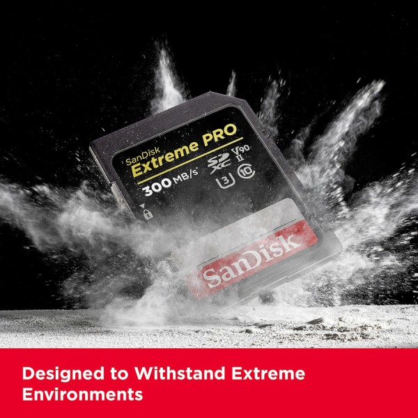 Фото - Карта памяти SanDisk SD 128GB C10 UHS-II U3 R300/W300MB/s Extreme Pro V90 (SDSDXDM-128G-GN4IN)