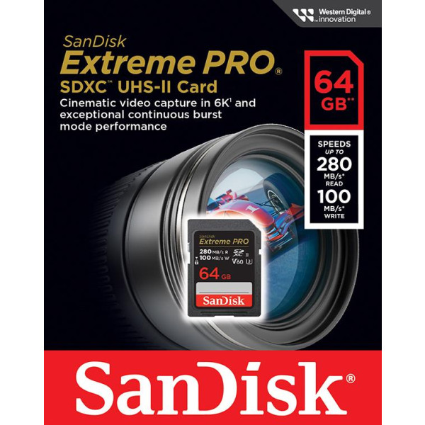 Фото - Карта пам'яті SanDisk SDXC 64GB UHS-II (SDSDXEP-064G-GN4IN)