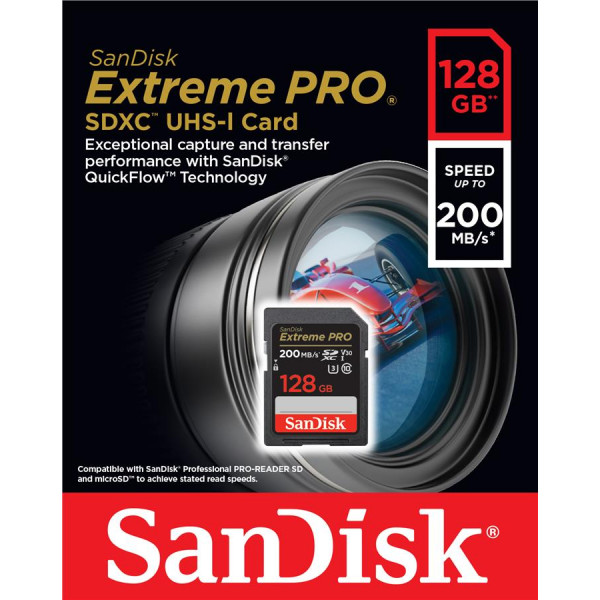 Фото - Карта пам'яті SanDisk Extreme PRO 128GB SDXC (SDSDXXD-128G-GN4IN)