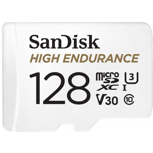 Фото - Карта пам'яті SanDisk microSDHC 128GB C10 UHS-I U3 V30 High Endurance (SDSQQNR-128G-GN6IA)