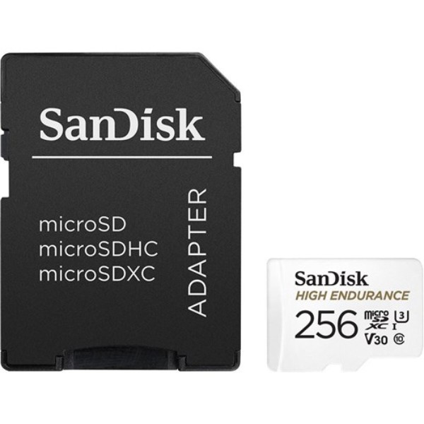 Фото - Карта памяти SanDisk High Endurance microSDXC 256GB + SD Adapter (SDSQQNR-256G-GN6IA)