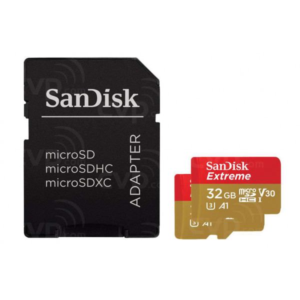 Фото - Карта пам'яті SanDisk Extreme microSDHC 32GB UHS-I (SDSQXAF-032G-GN6AT)