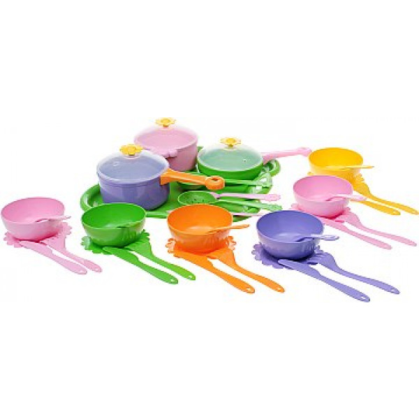 Фото - Сюжетно-ролевая игра. Посуда Tigres Набор столовый ''Ромашка'' 43 эл. (39149)