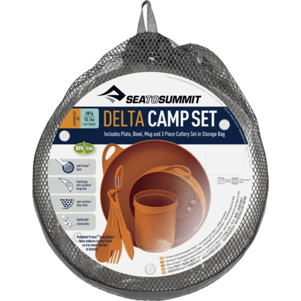 Фото - Набір посуду туристичний Sea to Summit Delta Camp Set Grey (STS ADSETGY)