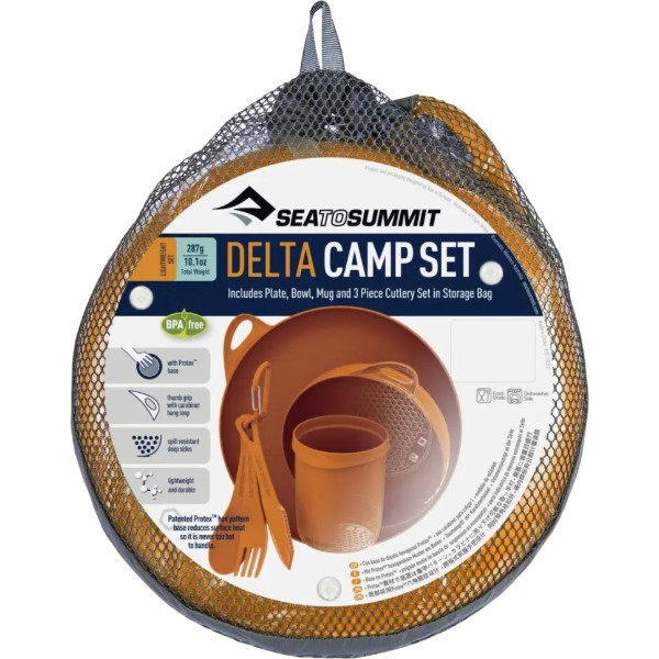 Фото - Набір посуду туристичний Sea to Summit Delta Camp Set Orange (STS ADSETOR)