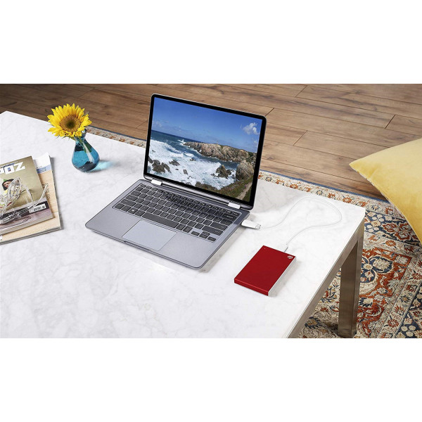 Фото - Жесткий диск внешний Seagate Backup Plus Slim 1 TB Red (STHN1000403)